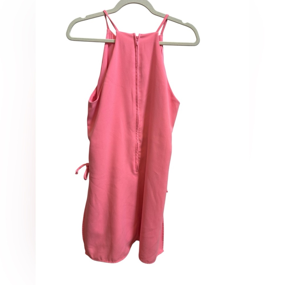 Lilly Pulitzer Pearl Romper Dress Lillys Neon Coral Sz 8 - Picture 10 of 10
